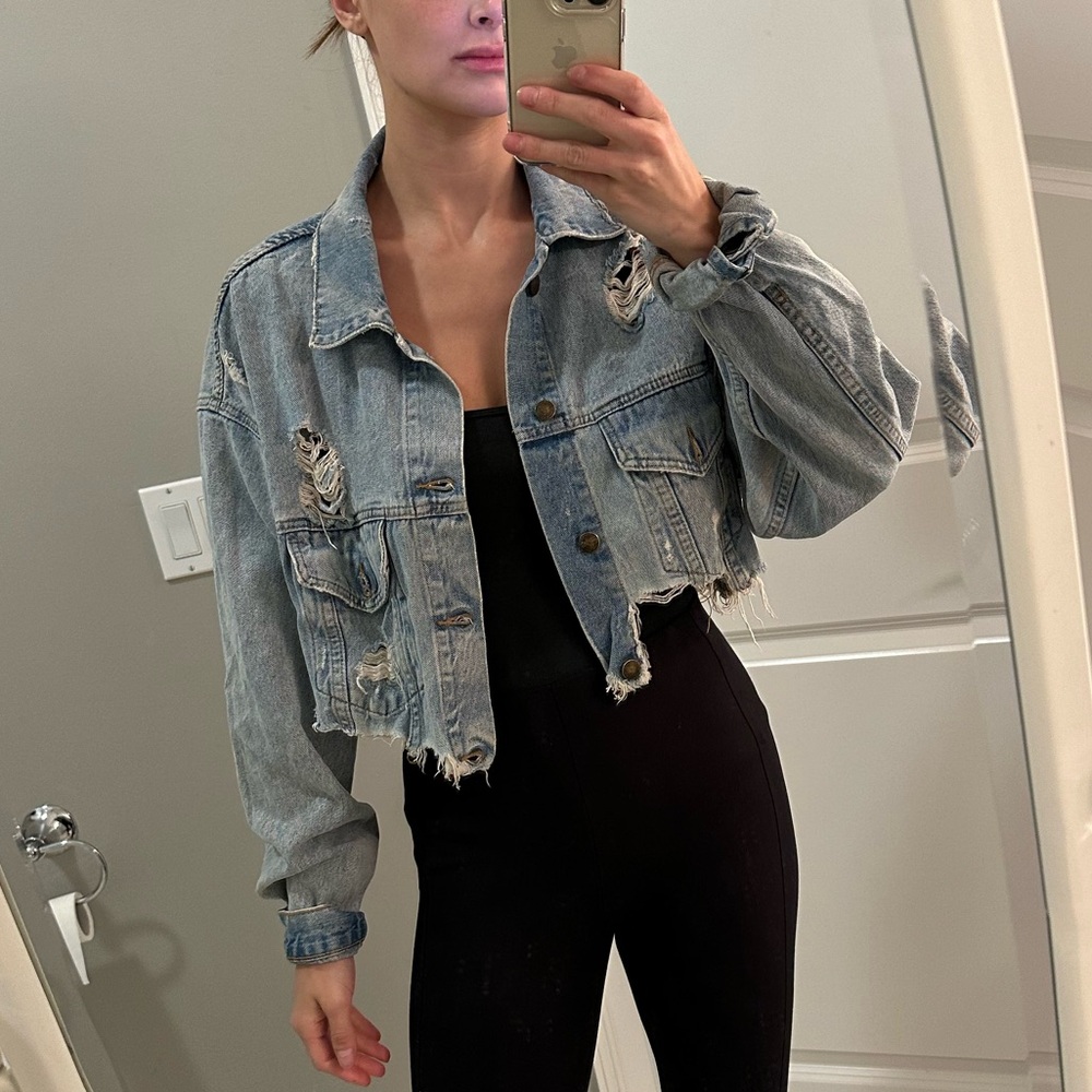 Carmar distressed Jean jacket